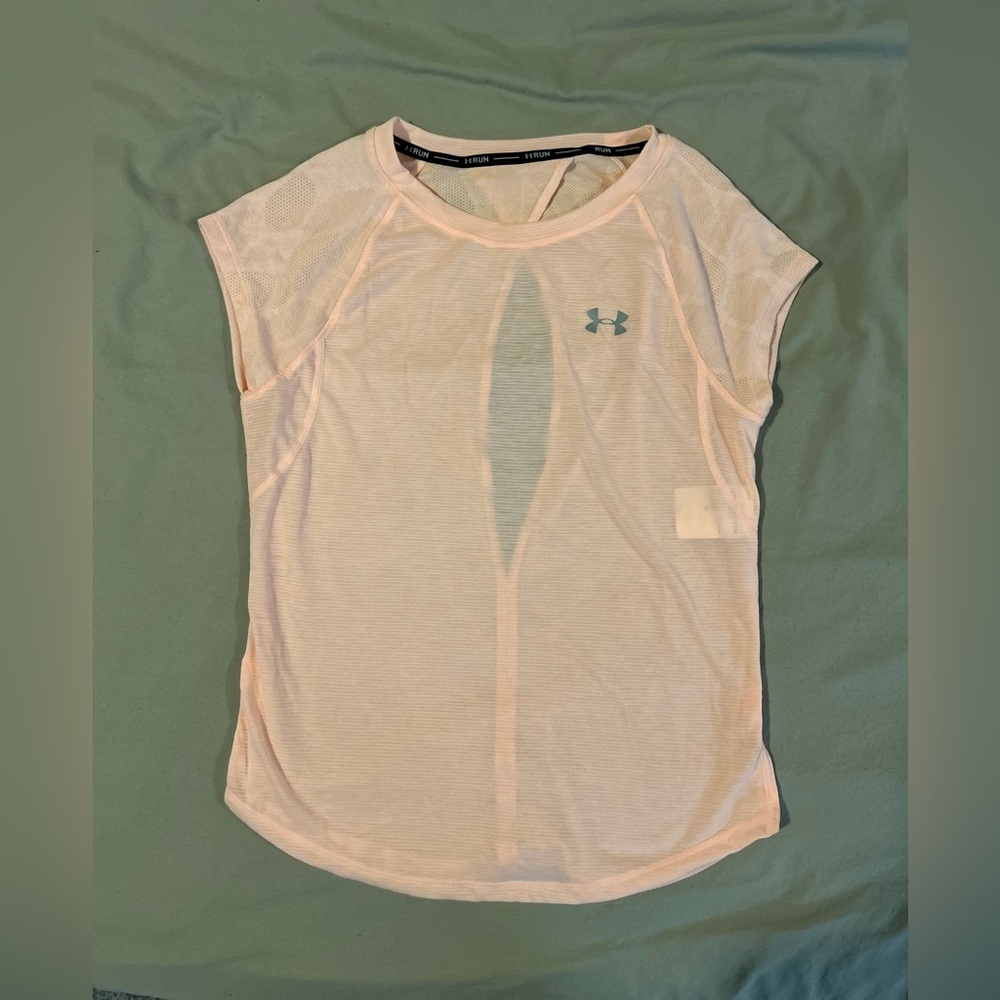 Under Armour Women's Light Pink Short Sleeve Tee
